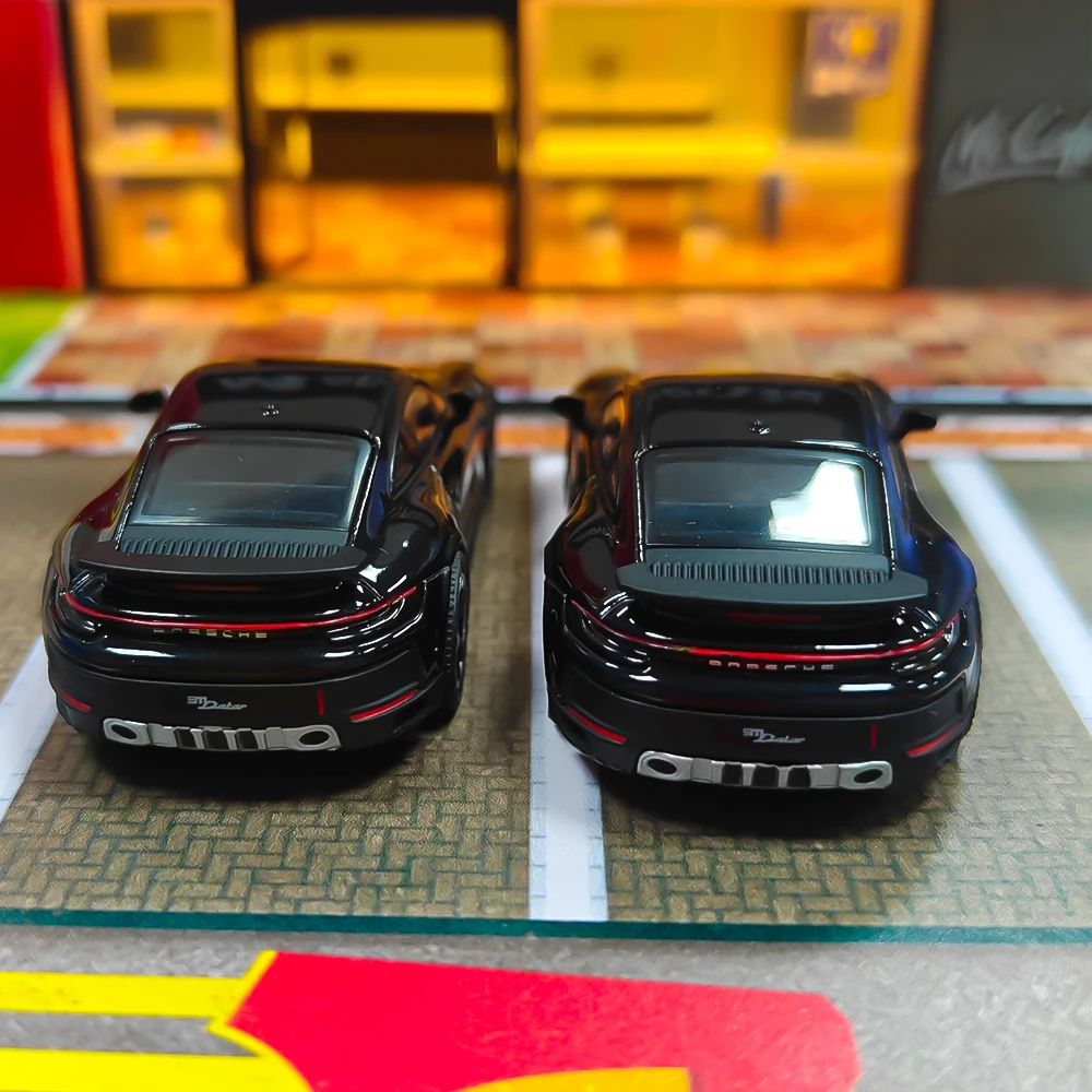 2 قطعة ميني جي تي # 958 1/64 911 داكار بلاك RHD Diecast نموذج سيارة (بدون صندوق)