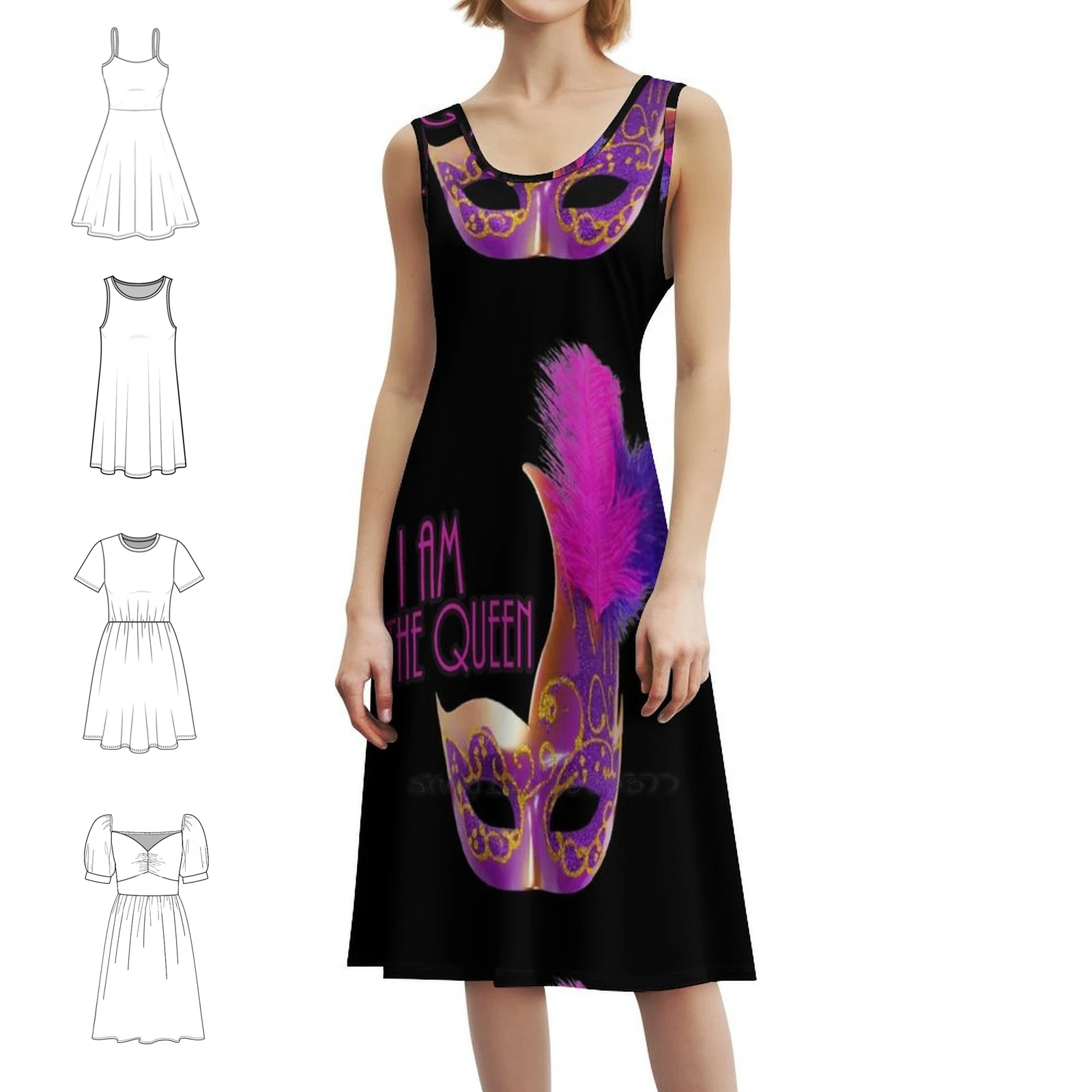 

Дизайн королевы для женщин, карнавальная маска, сексуальное платье для отпуска для женщин, мини-платье для пляжной вечеринки, дня рождения, дизайн королевы для женщин