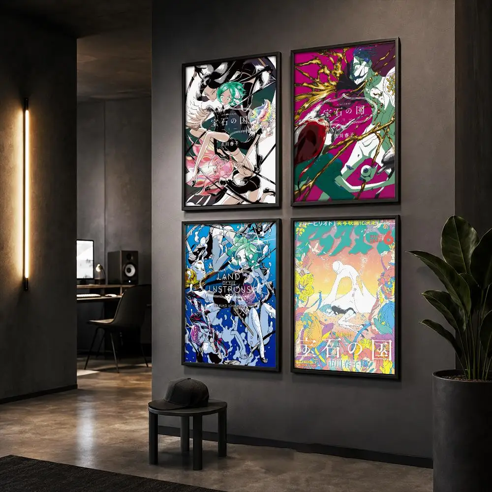 Japanese Anime L-Land of the L-Lustrous Poster Wall Art Print Sticker for Bedroom Living Room Dorm Office Modern Home Decor
