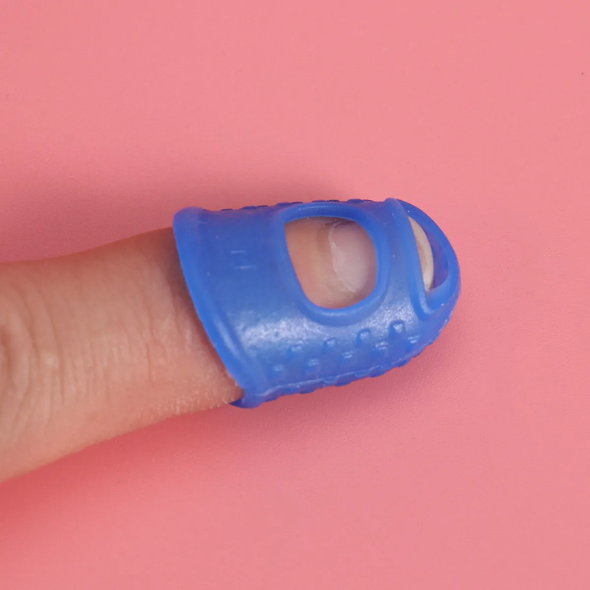 3Pcs Fingertip Protector Non-Slip Anti-Scalding Finger Tips Protection for Sorting Counting Collating Guitar Players Dark Blue