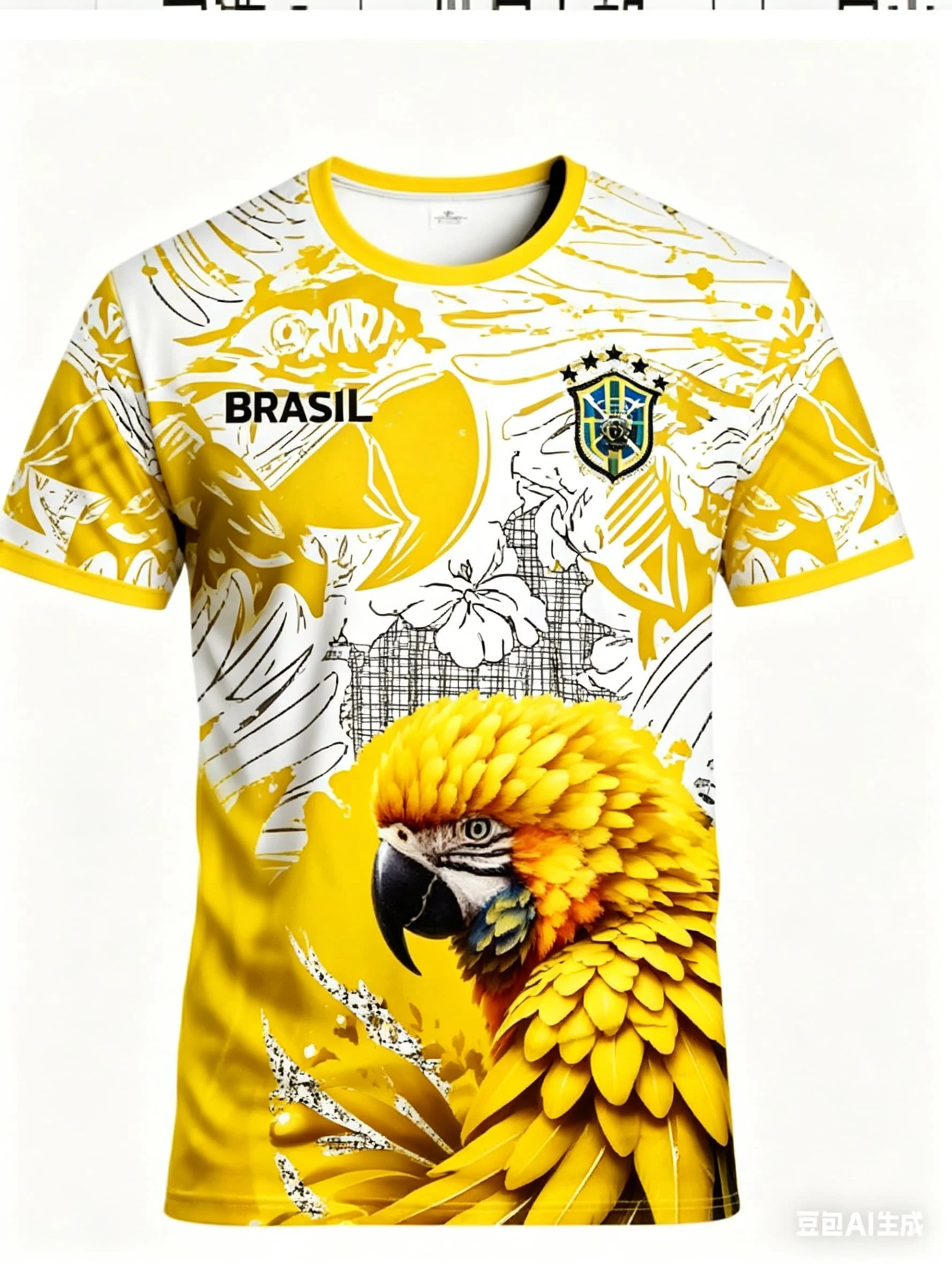 Brasilien Fußball-Fan Trikot Top Herren T-Shirt Damen Tee Jungen Top Kinder Eltern-Kind Schnelltrocknend Kurzarm Kinder T-Shirt – Detail 6