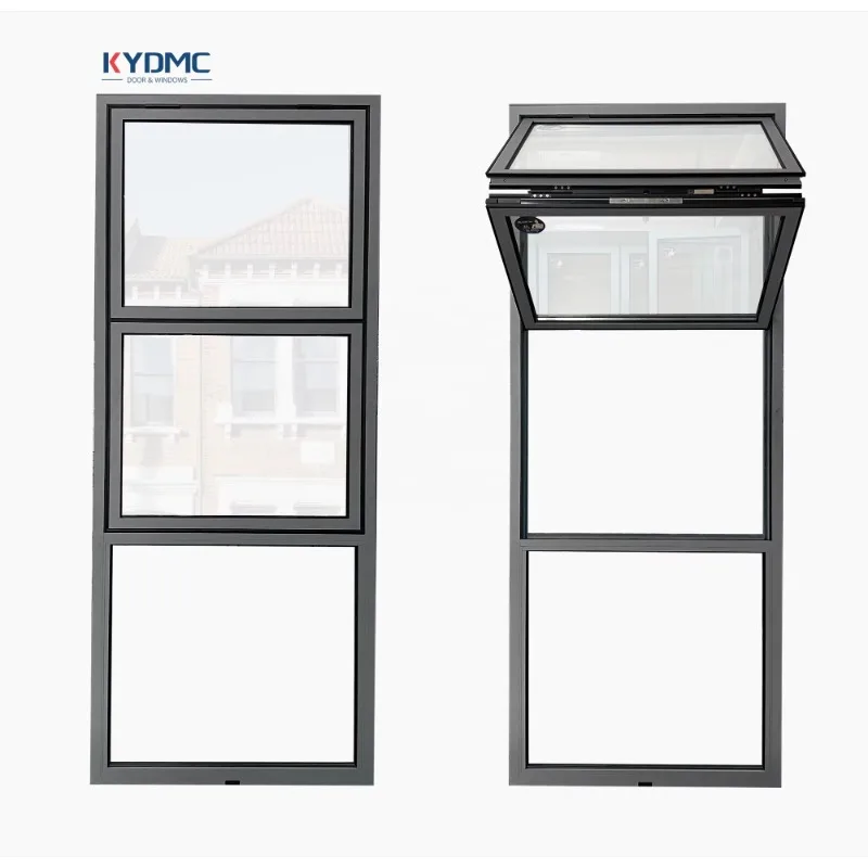 Commercial Aluminium Tempered Glass Bi-fold Windows Electric Bifolding Window Automatic Vertical Folding Up Windows