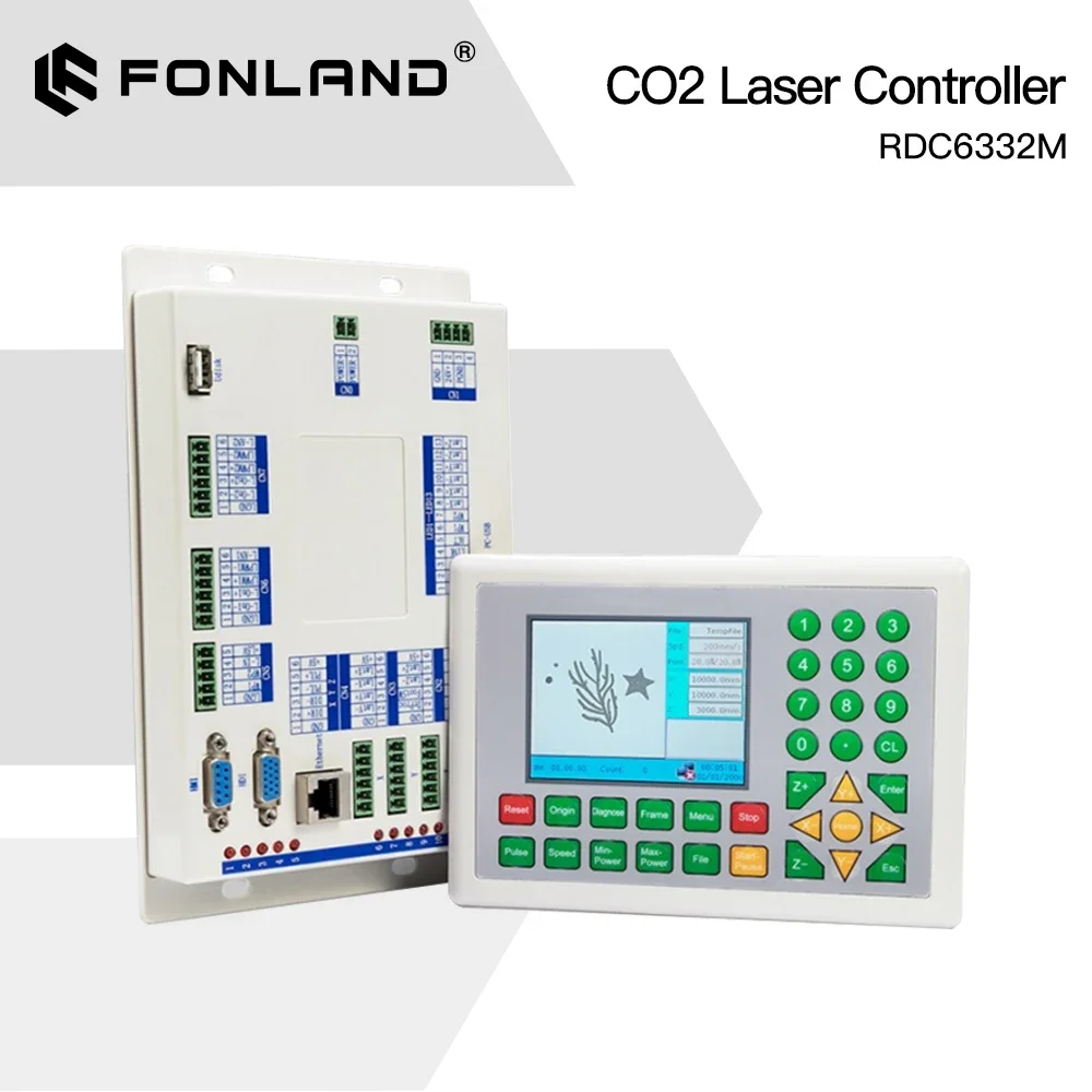 FONLAND Ruida RDC6332M Co2 Laser DSP Controller for Laser Engraving and CO2 Cutting Machine RDC DSP 6332M