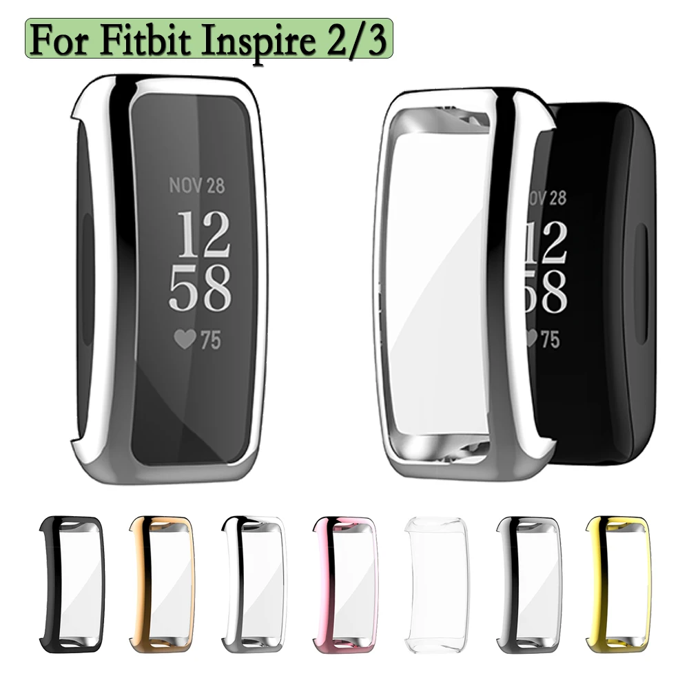 

Watch Cover For Fitbit Inspire 2/3 Soft TPU Matte Case All-Around Watch Protective Case Support Charge With Shell