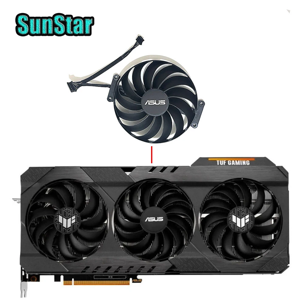 Neuer FDC10U12S9-C CF1010U12D 7PIN 95MM Grafikkarten-Lüfter, für ASUS TUF RX 6700 XT RX 6800 XT RX 6900 XT Grafikkarte
