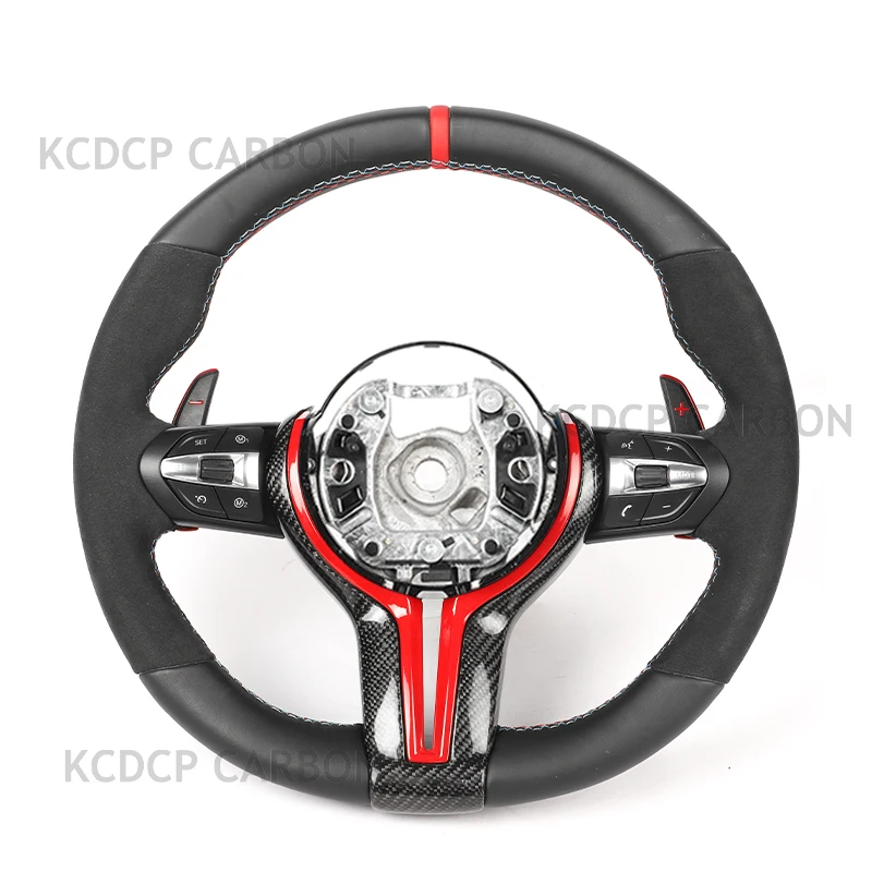 

For BMW F20 F21 F52 F40 F22 F23 F44 F45 F46 M3 M5 E46 F10 F30 F12 F80 F82 F34 x1 x2 x3 x4 x5 x6 M Full Leather Steering Wheel