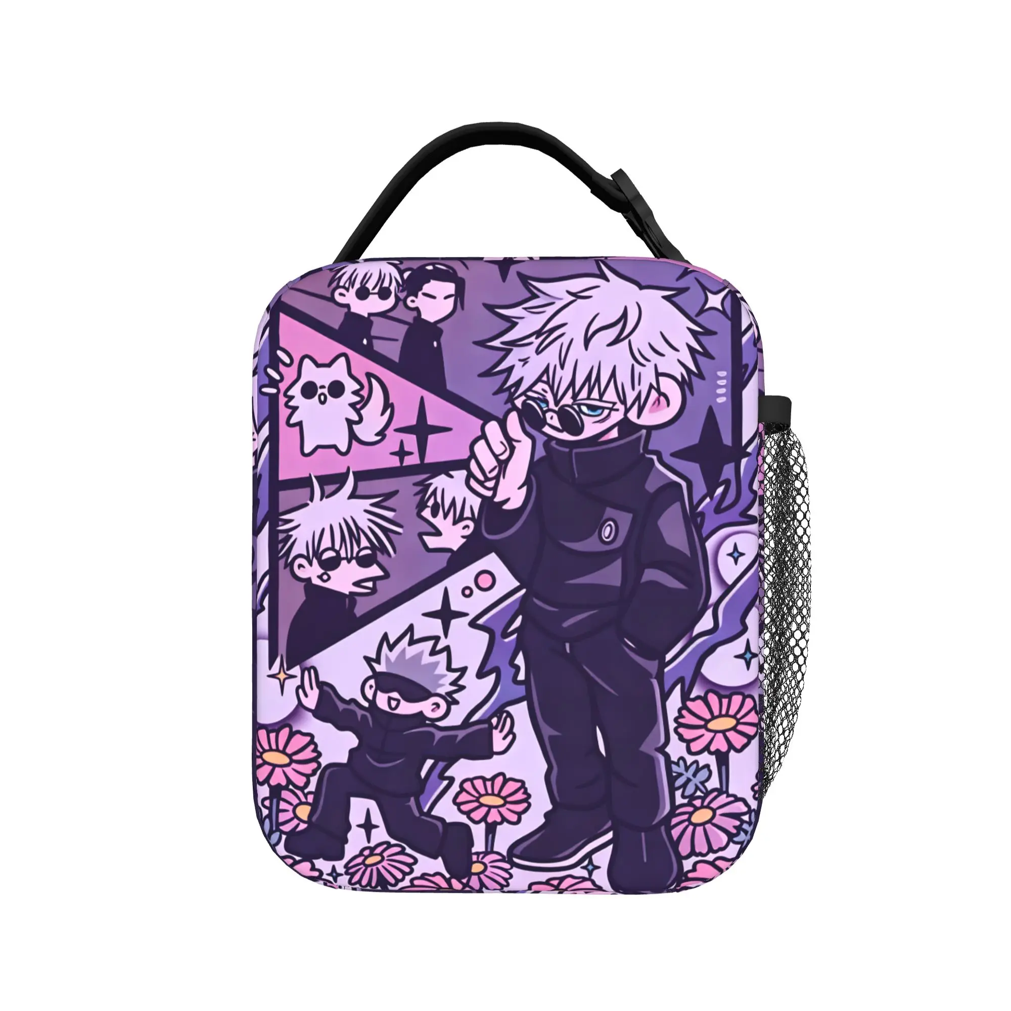 

Gojo Satoru Lunch Bag Fun Lunch Box Office Portable Insulated Thermal Tote Handbags For Child Waterproof Designer Cooler Bag