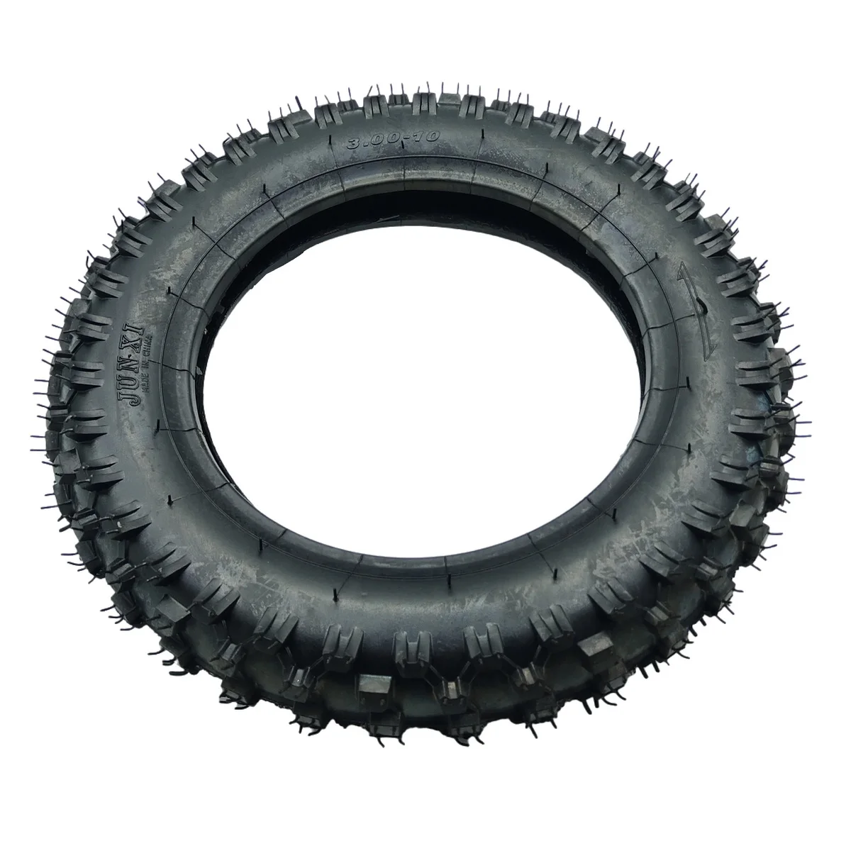 3.00-10 Dirt Bike Tire with Knobby Tread Dirt Pit Bike Off-Road Motorcycle Motocross Wheel Tyre