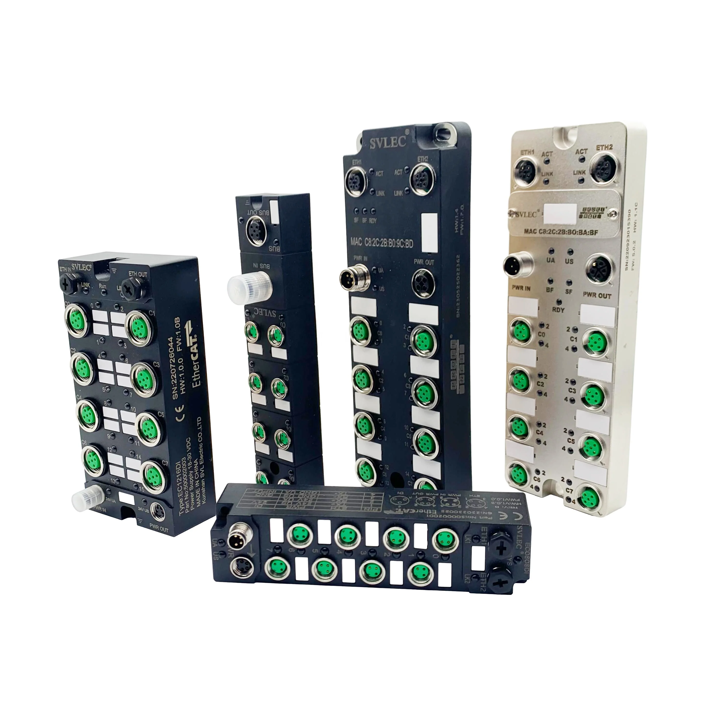 SVLEC Smart Ethernet IP Input Output Module 16DI 16DO Metal Digital Profinet Remote IO Module