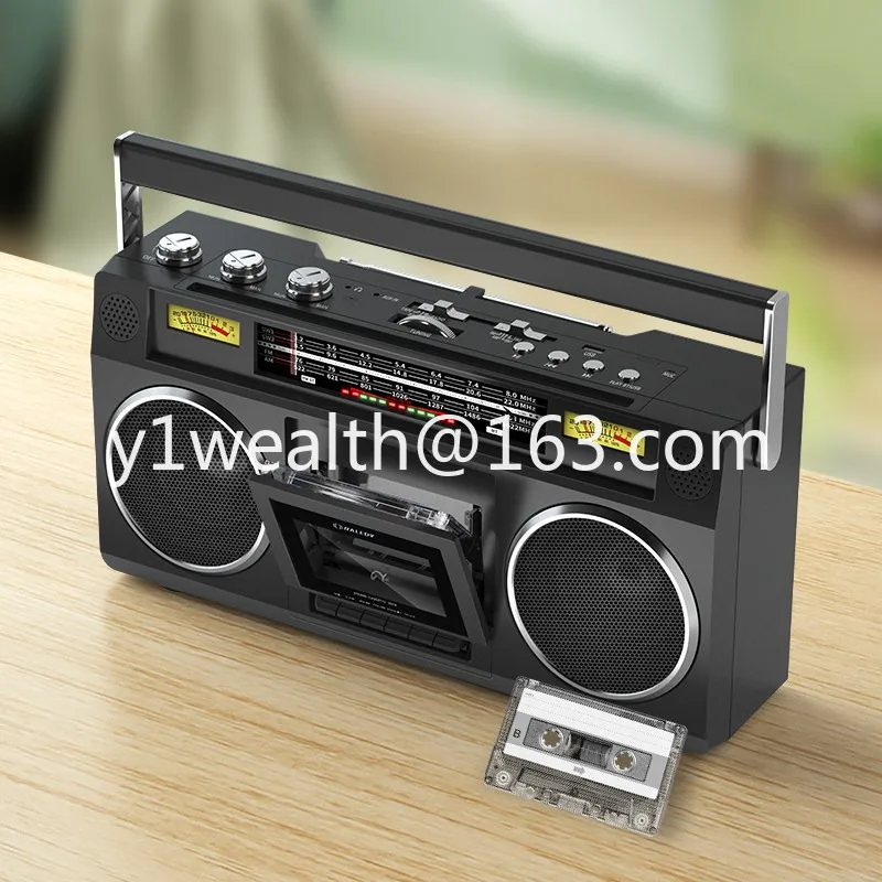 Multi-band Vintage Cassette Recorder Tape Two Channel Stereo Radio Bluetooth U disk MP3 player