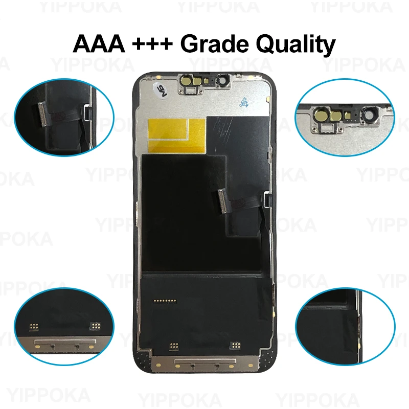 شاشة AAA + OLED لهاتف iPhone XS 11 Pro LCD ثلاثية الأبعاد تعمل باللمس محول الأرقام لهاتف iPhone 12 Pro Max شاشة 13 Mini 14 Plus 16 Pro Max LCD