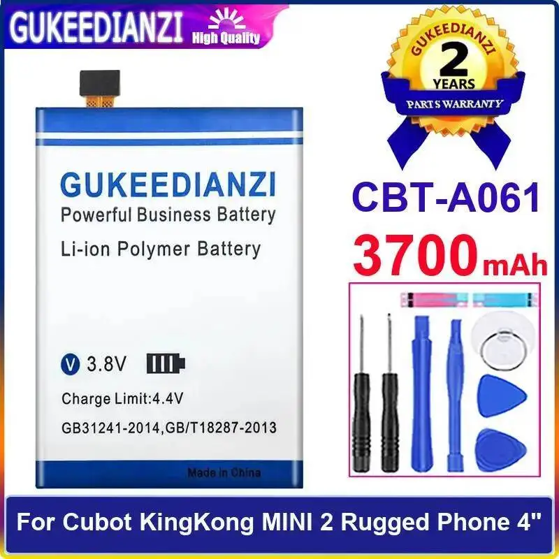 

Аккумулятор мобильного телефона 3700 мАч Cbt-A061 для Cubot Kingkong Mini 2, прочный, 4 дюйма, надежная замена