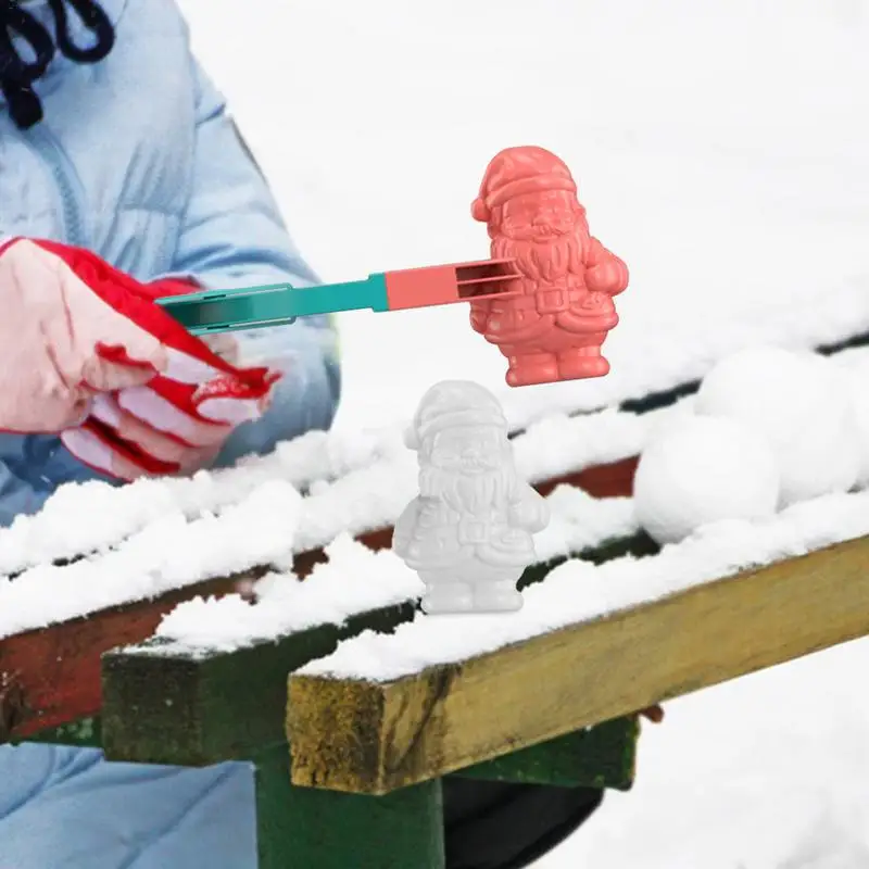 Klips do śnieżnych piłek z kreskówek Zabawka plażowa z piłką śnieżną Przenośny producent walek śnieżnych Śliczna zimowa zabawa Zabawki śnieżne do gier walki śnieżnej