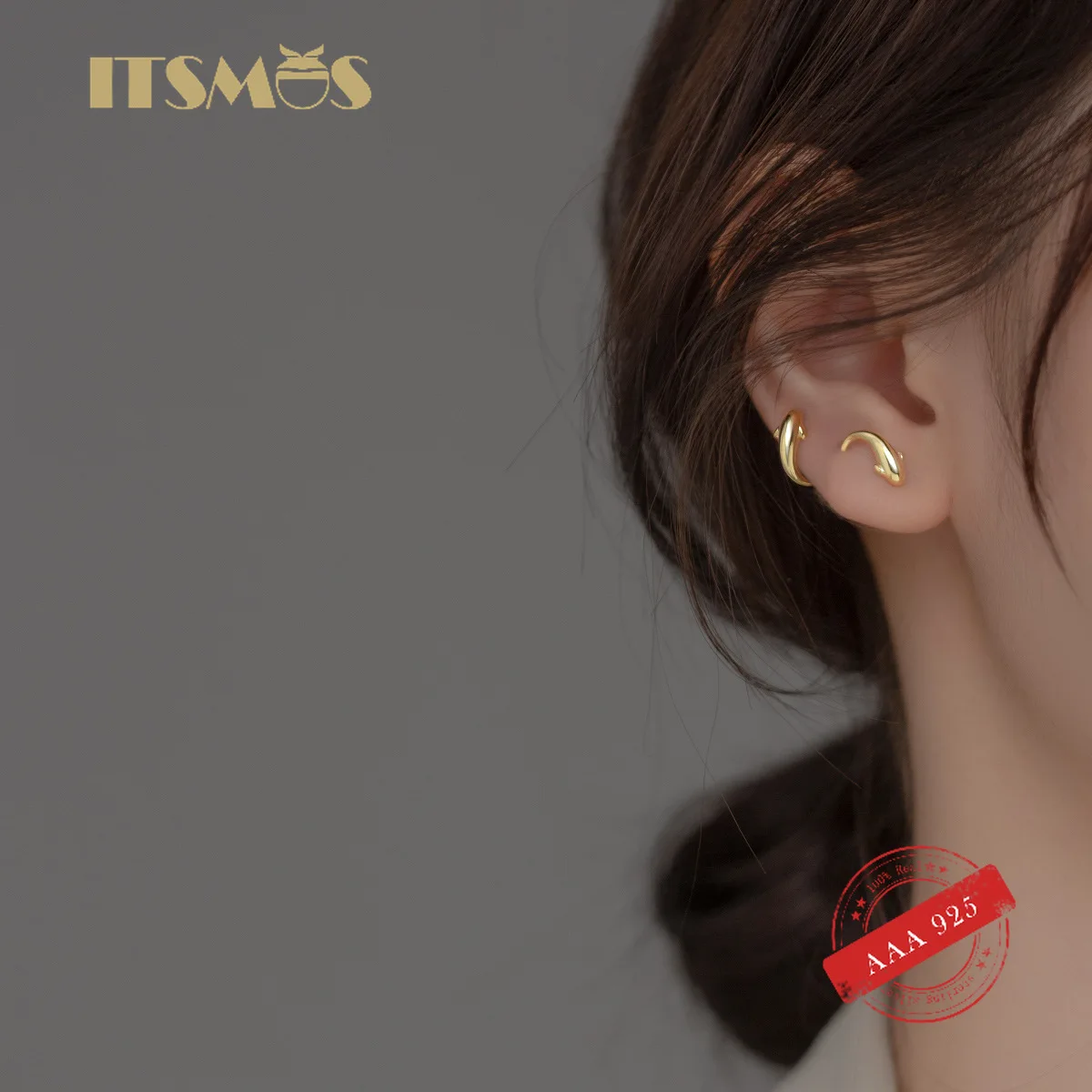 ITSMOS s925 Sterling Silver Simple Glossy Vivid Whale Small Fresh Female Earrings Girl Lovely Animal Fashion Earrings for Women