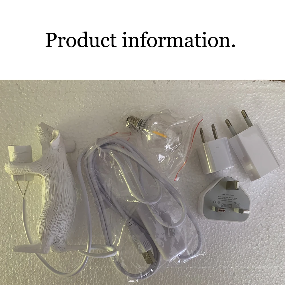 Modern Mouse Lamp LED Night Lamp Home Room Desktop Bedside Night Light Home Room Decor Lighting Desk Lamp Table Lamp Pendant