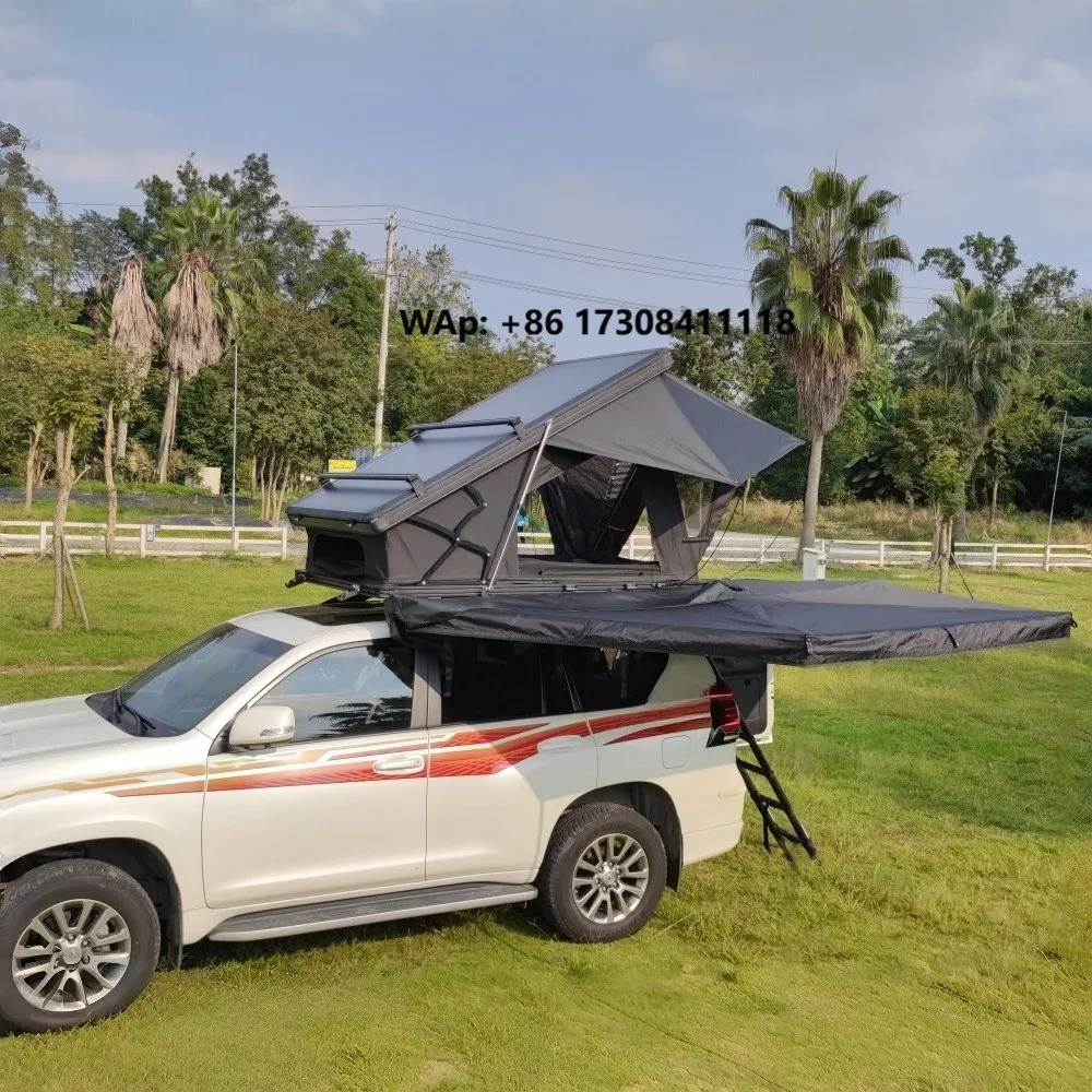 Outdoor Storage 2-3 Person Roof Ceiling Tent X Hinge Lightweight Hard Shell Roof Top Tent