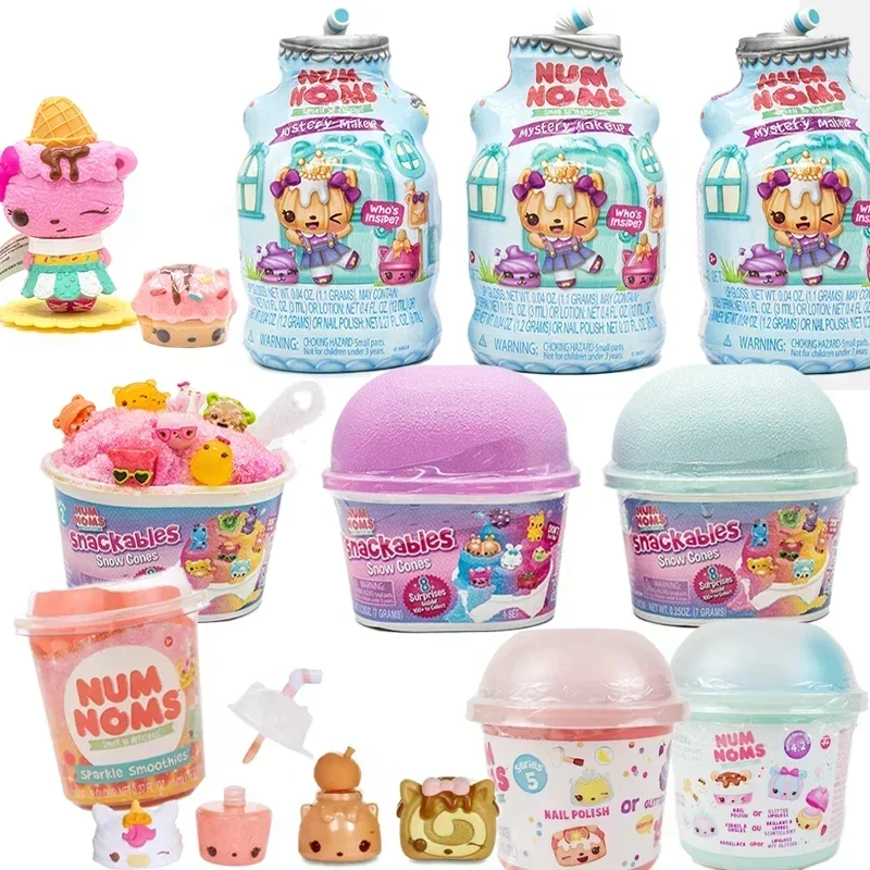 NumNom Capsule Toy Fragrant Baby Bottle Smoothie Yogurt Cups Perfume Nail Polish Shower Gel Powder Surprise Toys