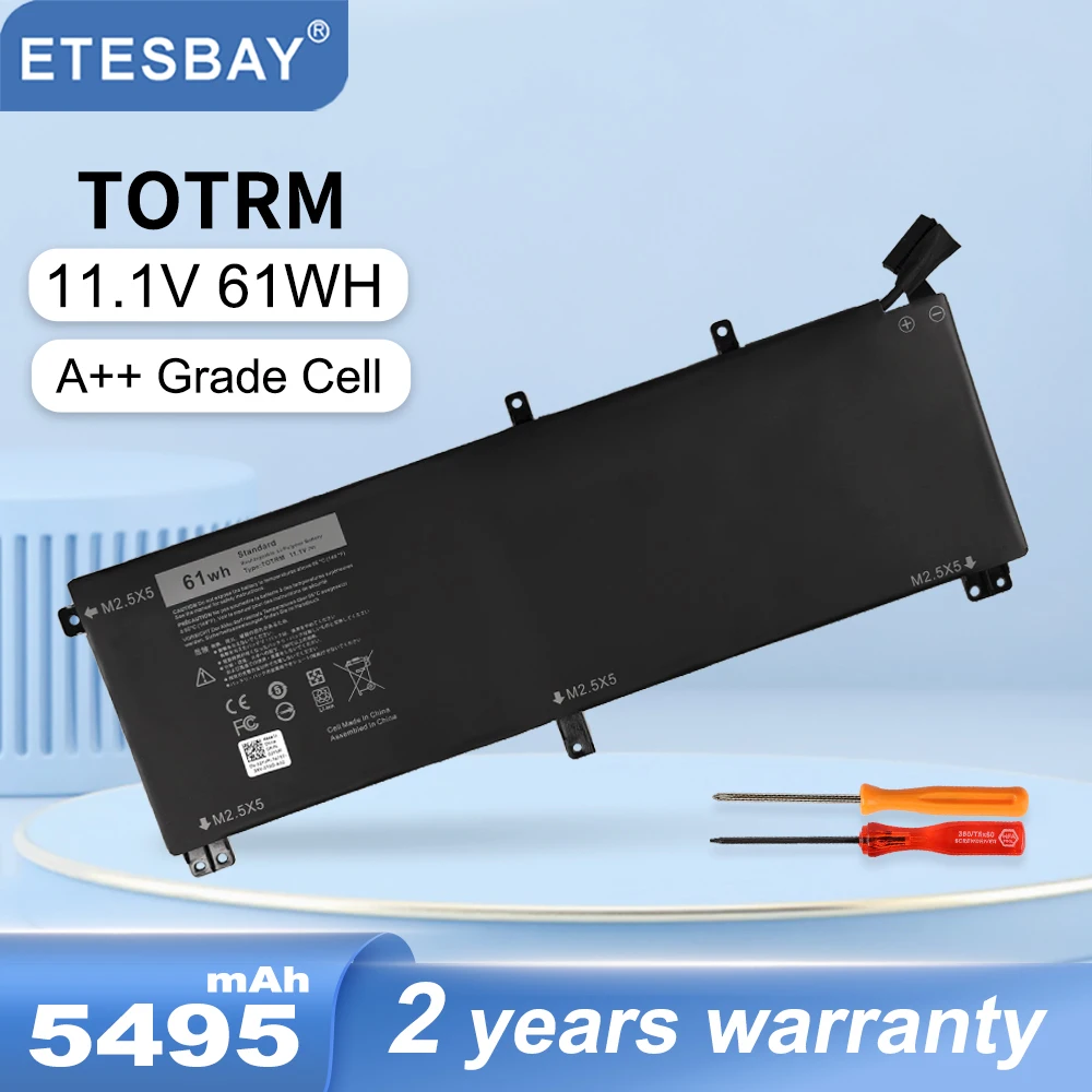 ETESBAY TOTRM/245RR แบตเตอรี่แล็ปท็อปสำหรับ Dell XPS 15 9535 9530 P31F001 Precision M3800 7D1WJ H76MV 0H76MY Y758W 5495MAh/61WH