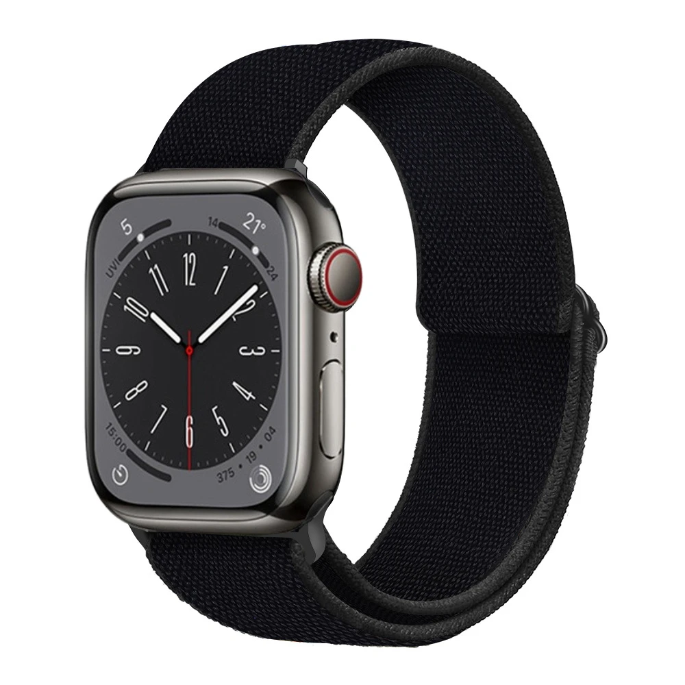 Nylon gevlochten band voor Apple Watch Ultra 3 2 1 49 mm 11 10 9 8 7 45 mm 41 mm Comfortabele aanpassing IWatch 6 5 4 SE3 44 mm 46 mm 42 mm