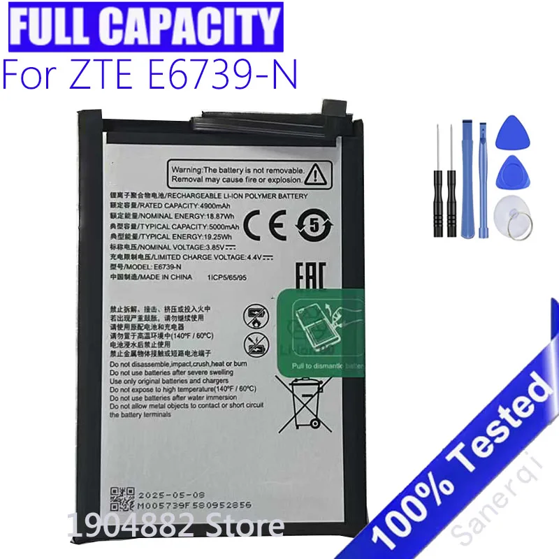 

3.85V E6739-N 5000mAh Battery For ZTE E6739-N mobile phone battery Batteria + Tools