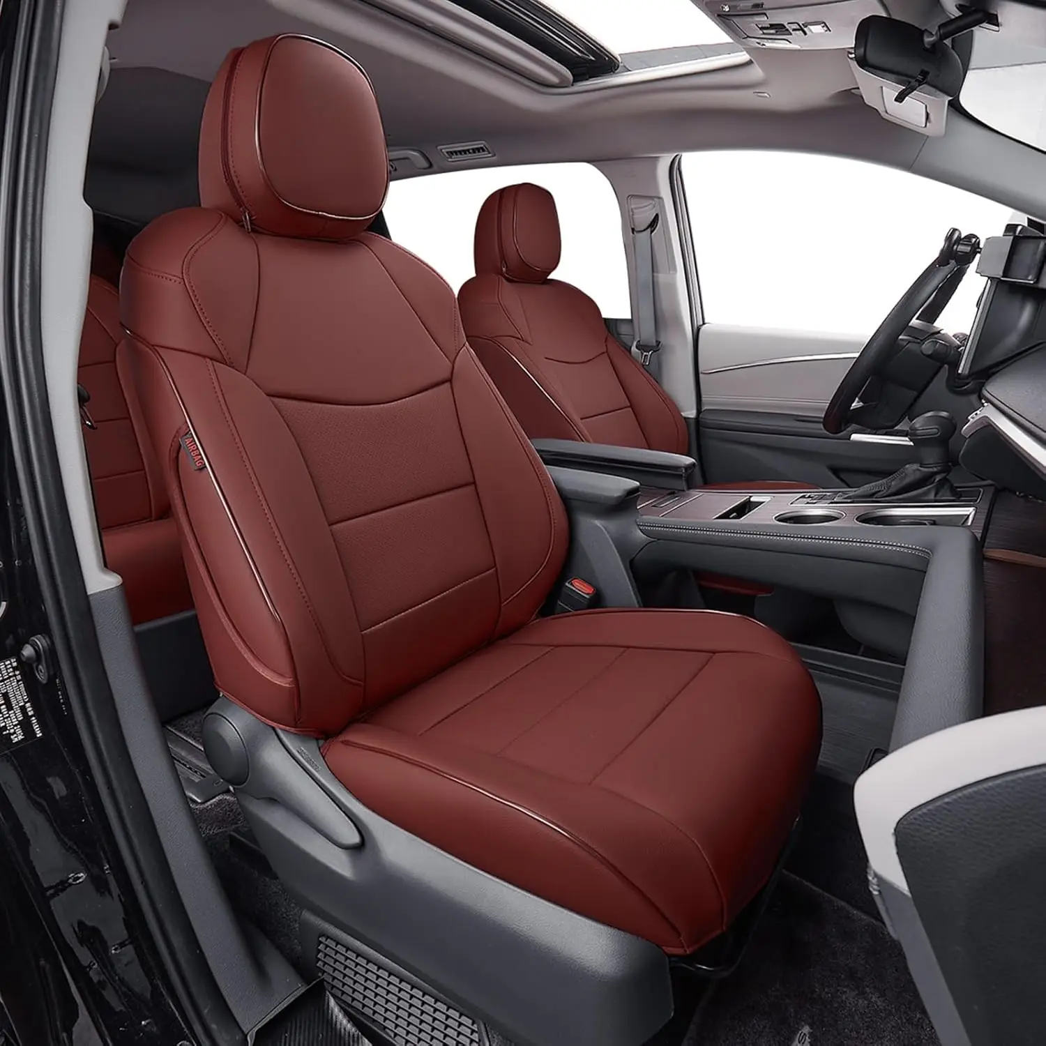 EKR Custom Fit Car Seat Covers for 2011-2020 Toyota Sienna SE/LE/XLE/Limited 7/8 Seats Waterproof Full Set Seat Protector