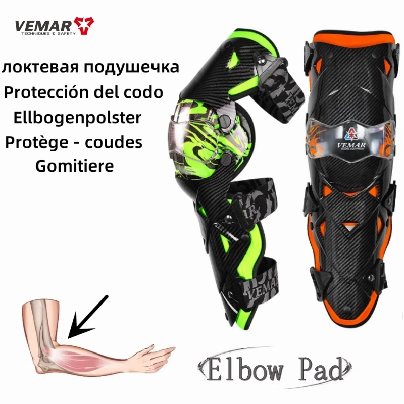 

VEMAR Motocross Elbow Pads Fashion Men Women Anti-fall Off-Road Bike Elbow Protective Pads Racing Riding Motorcycle Elbow Guards