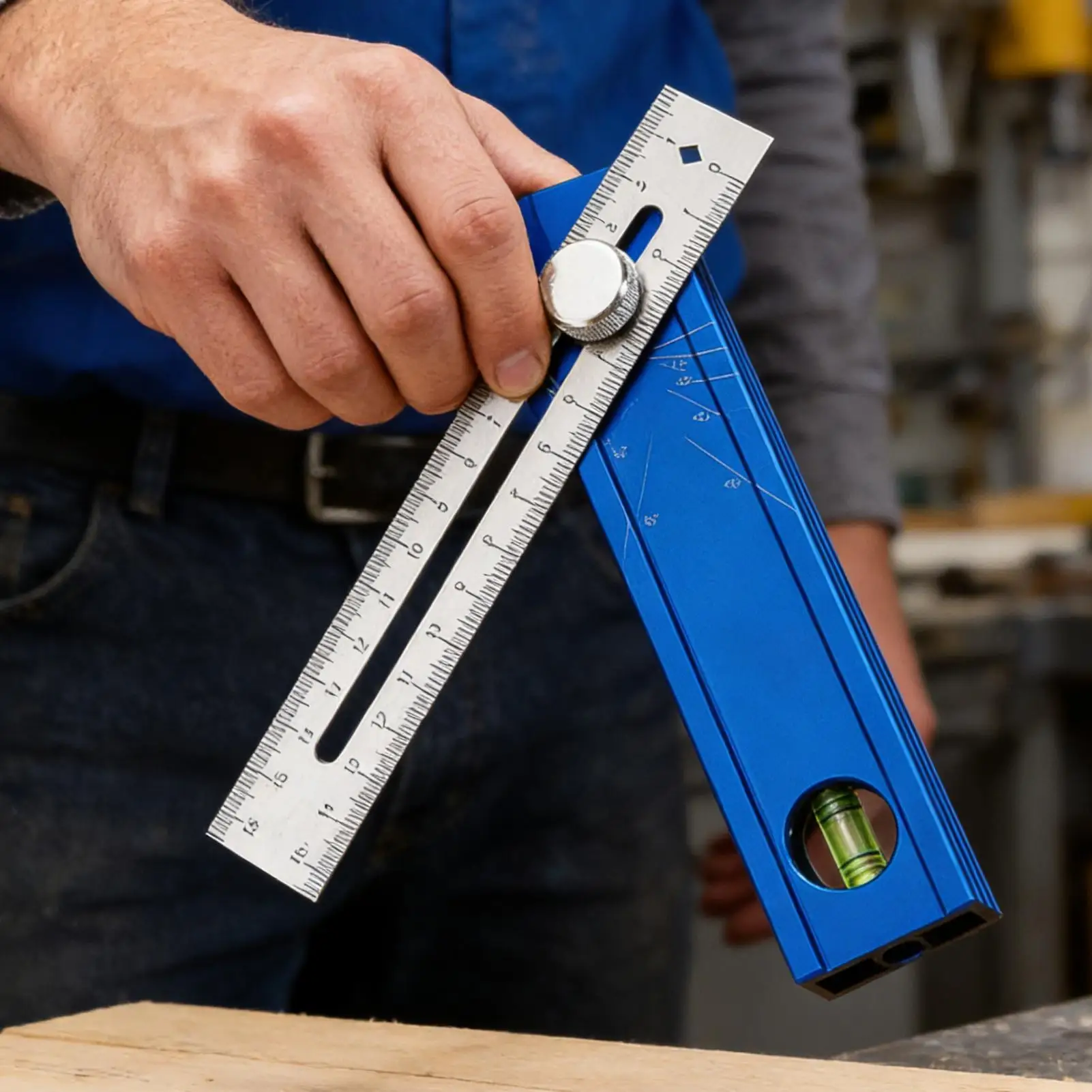 Multi Angle Precise Scriber Angle Finder Leveling Marking Tool for Woodworking Furniture Drawer Door Metalworking