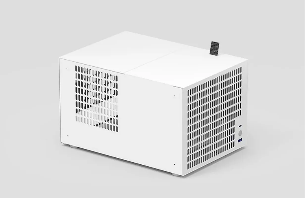 10 Bay Storage Server Chassis Black Frame Support ATX Power Supply Full Height PCIe AIO Data Storage Expansion Housing