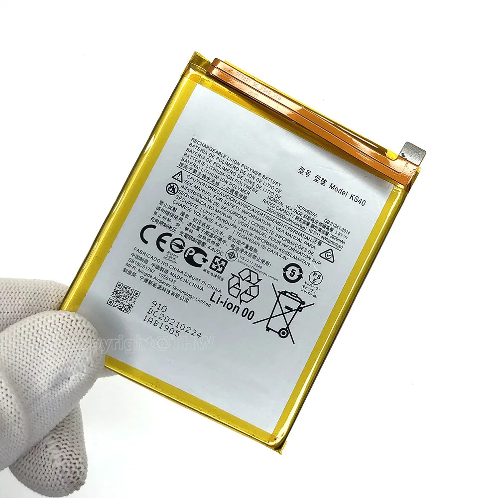 100% genuine 3000mAh KS40 Battery For Motorola Moto E6 Play XT2029 XT2029-1 Replacement Batteries Batteria