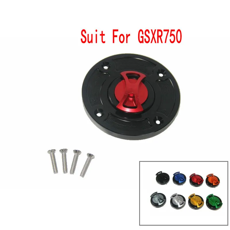 Hot Sale Motorcycle Tank Fuel Gas Cap CNC Keyless Oil Tank Cover For SUZUKI GSXR 600/750 1000 HAYABUSA SV650 GSF1200 TL1000S/R