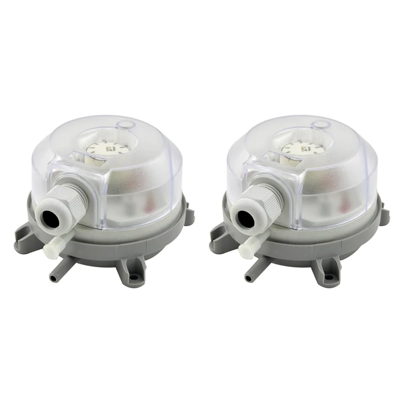 New 2X Air Differential Pressure Switch 50-500Pa Adjustable Micro- Pressure Air Switch