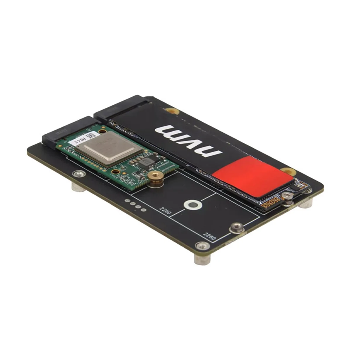 New X1005 Dual NVME SSD Shield with Cooler+Case PCle to M.2 Dual SSD for Raspberry Pi 5 Supports Hailo-8 AI Accelerator