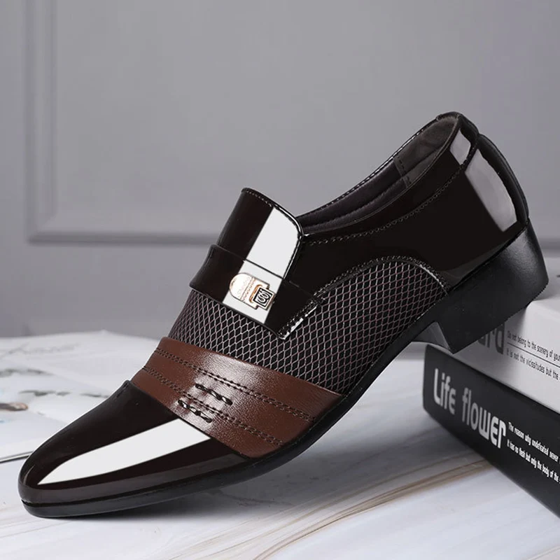 Mazefeng Thời Trang Slip On Nam Đầm Giày Nam Oxfords Thời Trang Công Sở Nam 2022 Cổ Điển Mới Da Nam Phù Hợp Với giày