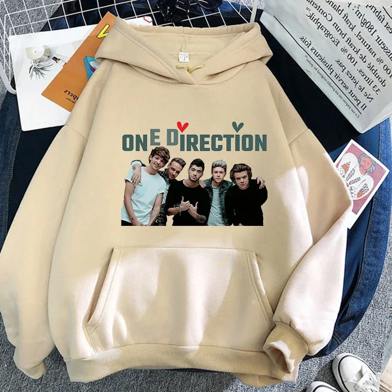 Direction One Hoodies Spring Long Sleeve Hooded Sweatshirt Fans Unisex Autumn Winter Tour Printing Sudaderas Streetwear Men Tops