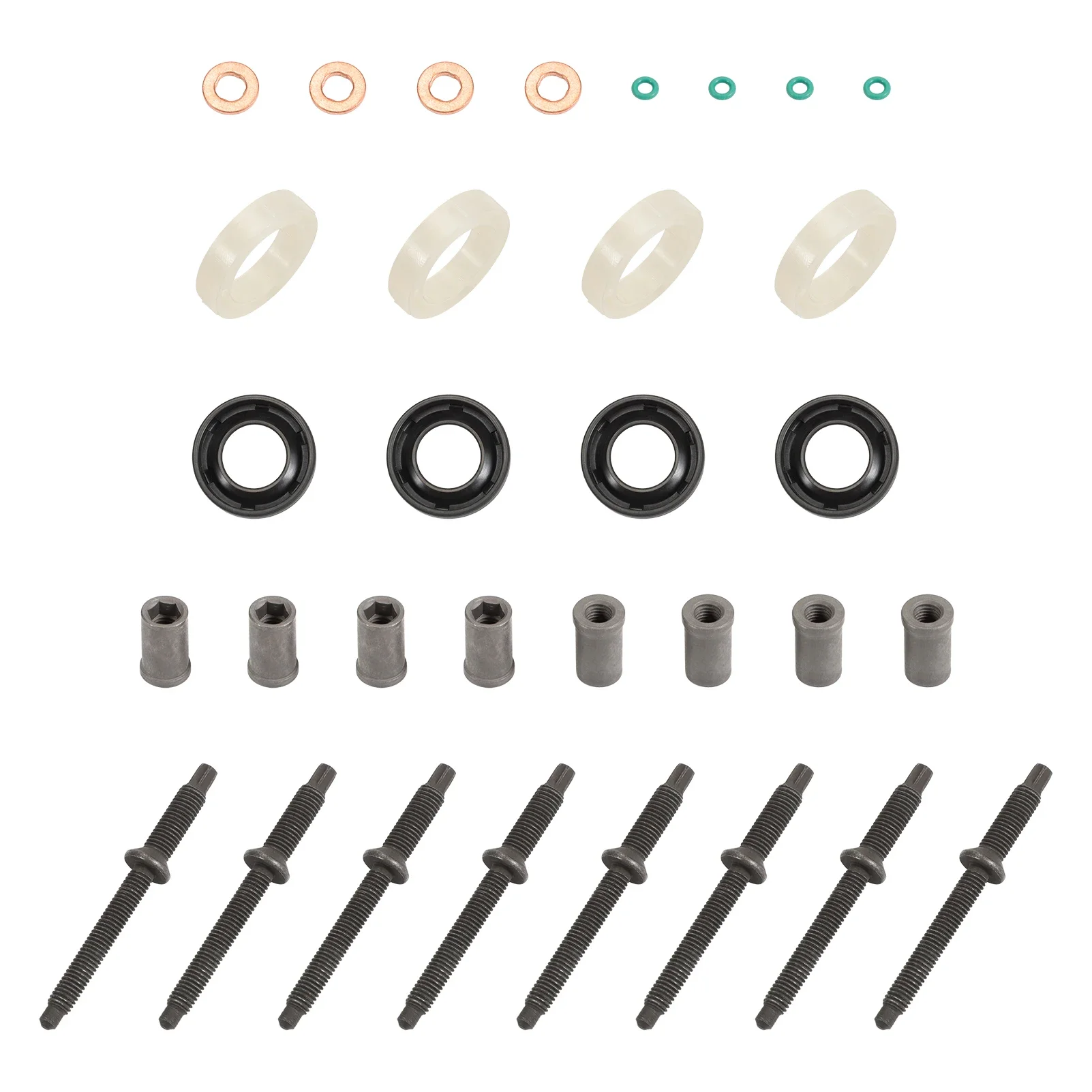 Sello de inyector diésel 1.6 HDi 198299 1982A0 para Peugeot BERLINGO B9 C2 C3 C4 C5 1609848080 Kit de junta tórica protectora de arandela