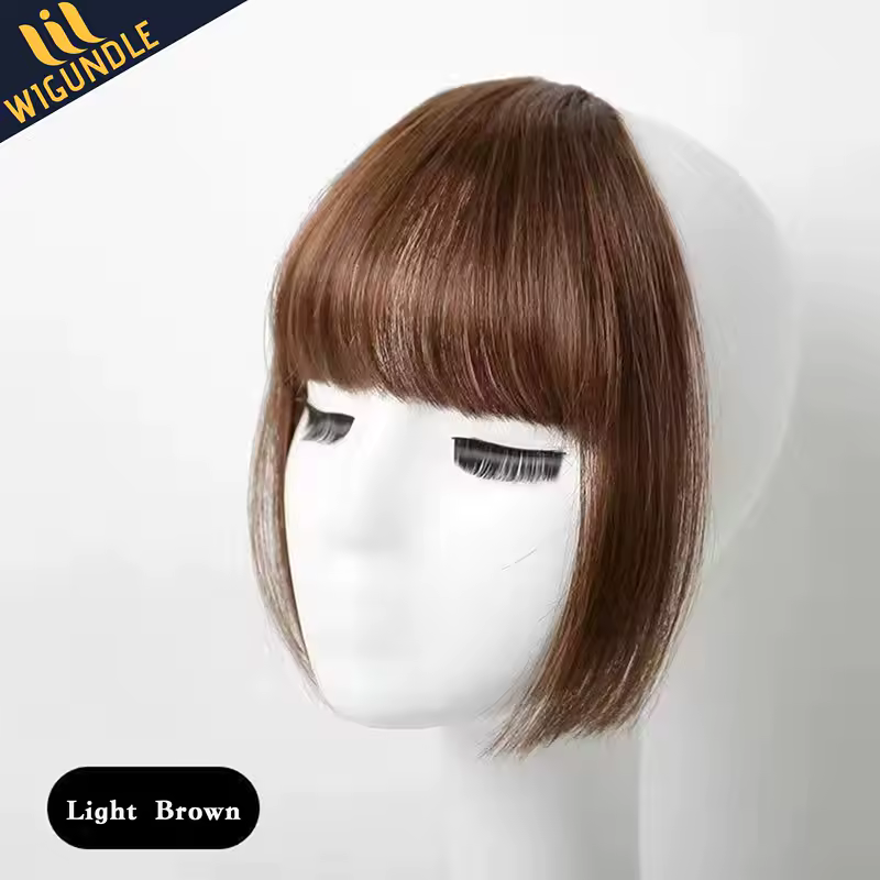Fake Air Bangs Hair Styling Tools Hair Clip-In Extension Synthetic Hair Fake Fringe Natural False Hairpiece Women Clip In Bangs - Image 8
