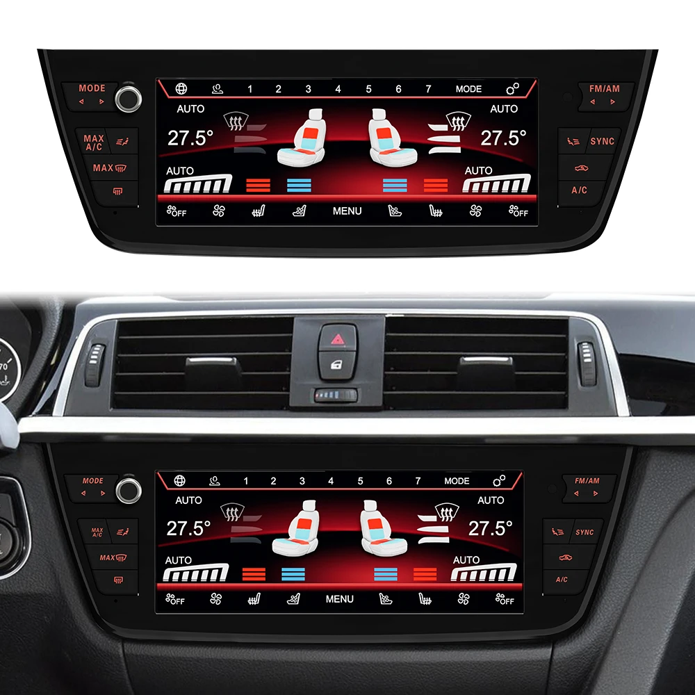 LCD Digital Climate Display AC Panel 3 4 Series F30 F31 F32 F33 F36 GT F34 Air Conditioner Touch Screen Digital Dash