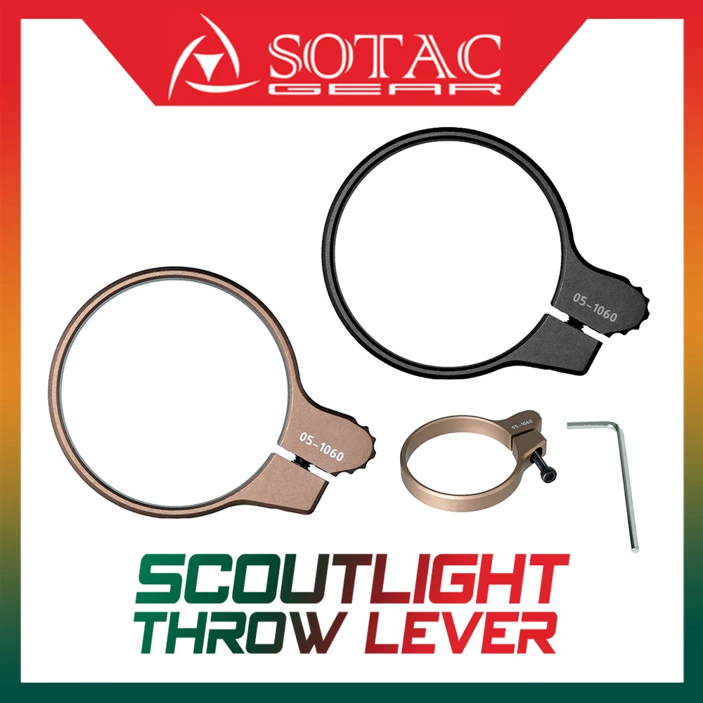 

SOTAC Tactical Flashlight Carbon Mitigation Ring CNC Tactical Strike Beze 27/30mm for M600/M640/M300/OKW/PLHV2/PL350/TLR1