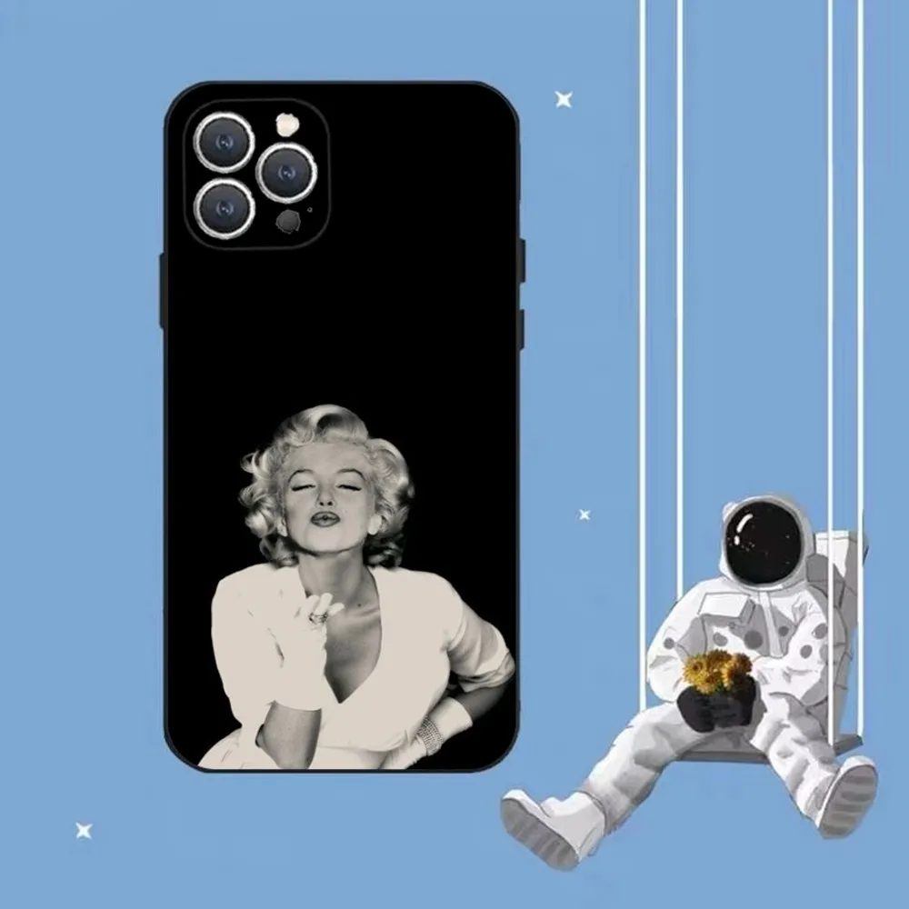 marilyn M-monroe fotos Phone Case For iPhone 16,15,14,13,12,Pro,Max,11,7,8,Plus,XR,XS Max Shockproof Silicone Soft Shell