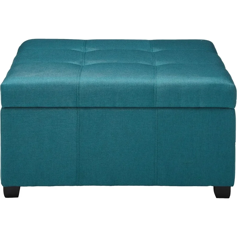 

Storage Ottoman Foot Stool Dark Teal Freight Free Hallway Living Room Furniture Home