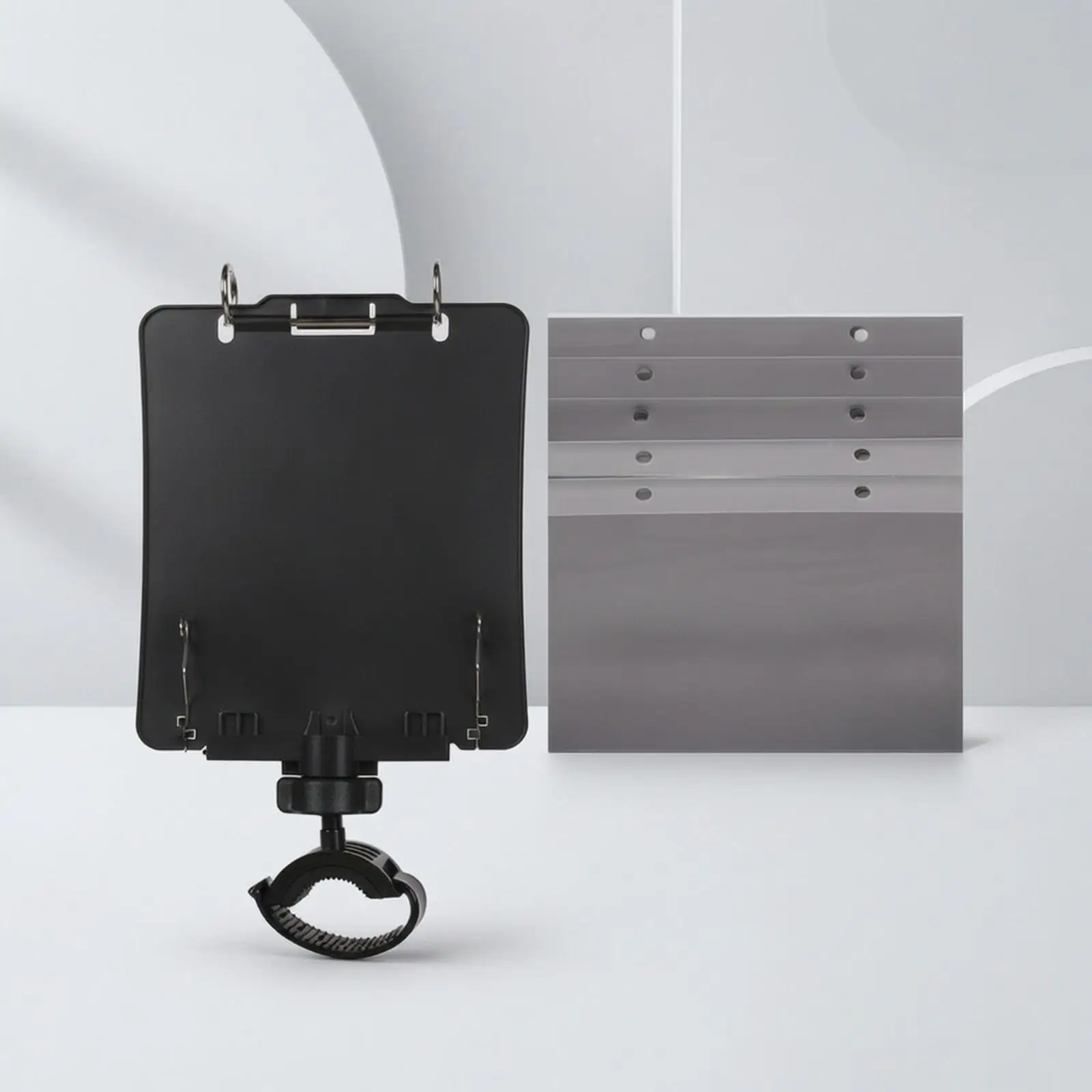 Secure Trumpet Lyre Music Holder for Brass Instruments with Metal Ring Hinge Paper Clips and Tension Knob