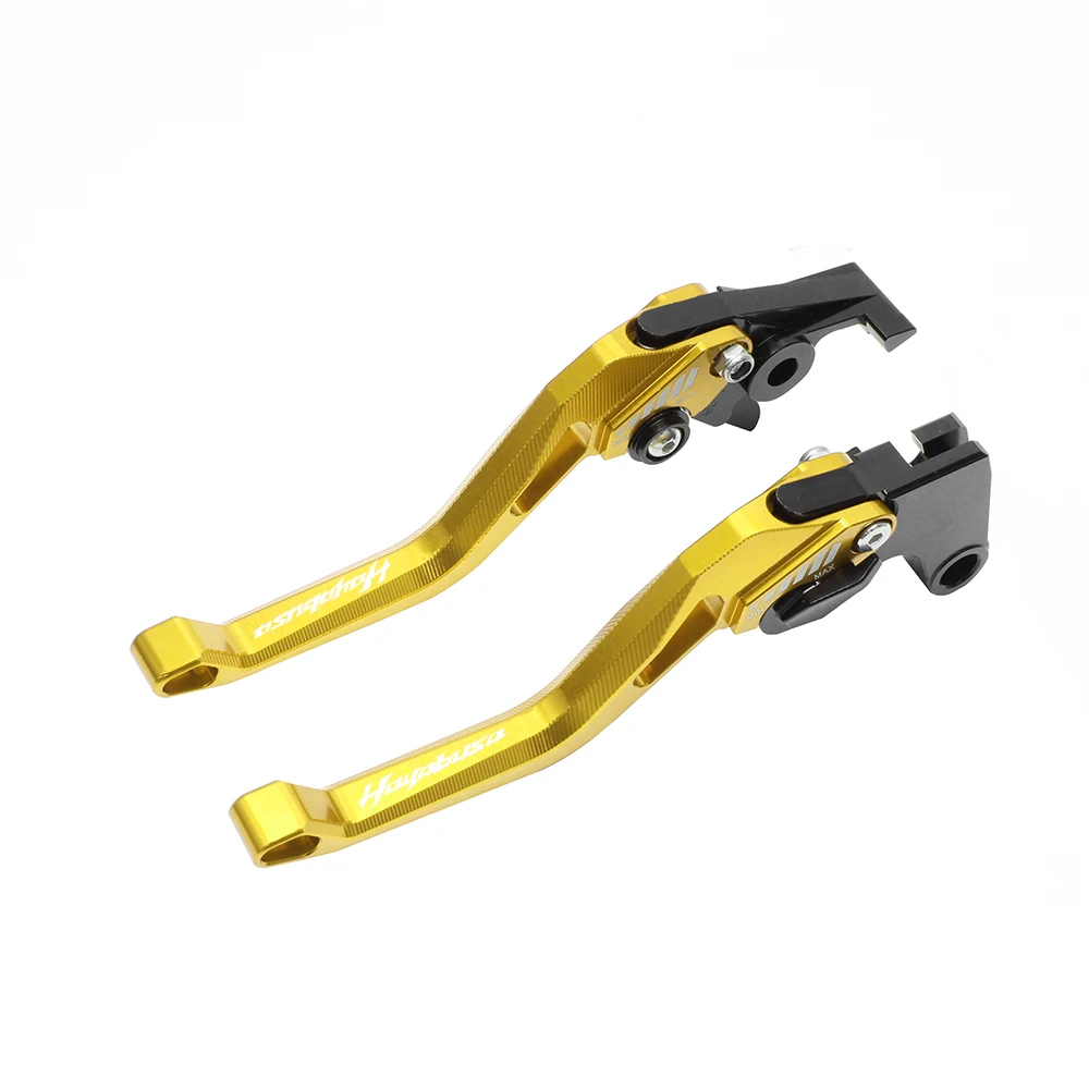 For SUZUKI HAYABUSA 2008-2017 2010 2011 2012 2013 2014 2015 2016 Gold+CNC Billet Titanium Motorcycle Brake Clutch Lever 8 Colors