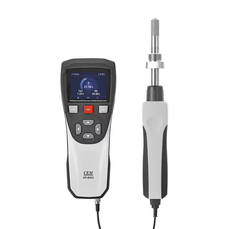 CEM DT-8321 Hand-Held Plastic Dewpoint Meter Data Logger OEM & ODM Customizable for Spot-Checking Applications