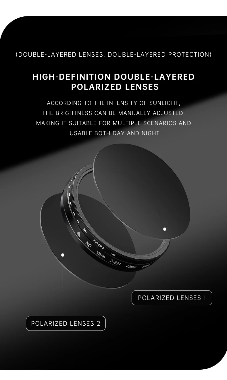 Polarisierte Runde Steampunk ND9 Verstellbare Dimm-Sonnenbrille für Herren 2026 Luxusmarke Punk Angeln Blendschutz Fahr-Sonnenbrille – Detail 6