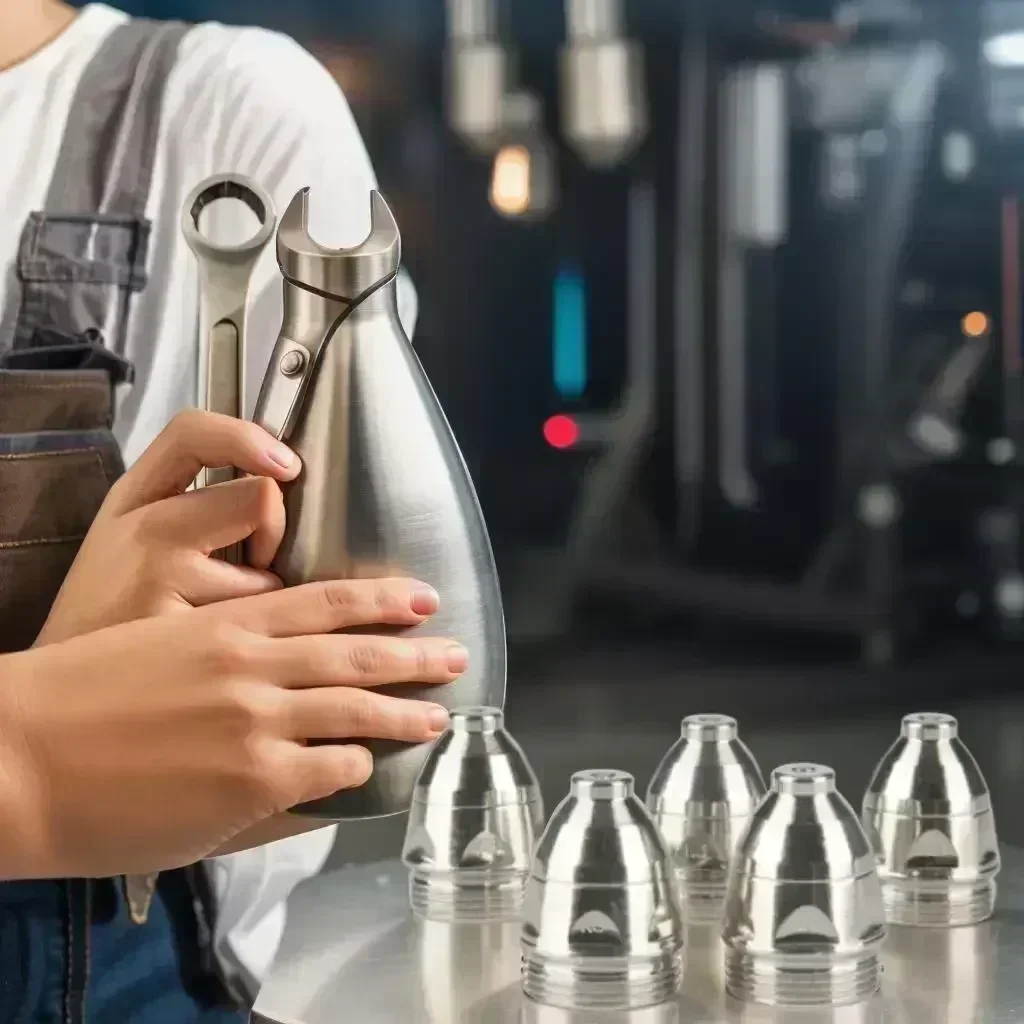 

20 PCS P 80 Plasma Cutting Torchs Consumable Cutting 40A 60A 80A Tip CNC Plasma Torch Tip Electrode Nozzles Welding & Soldering