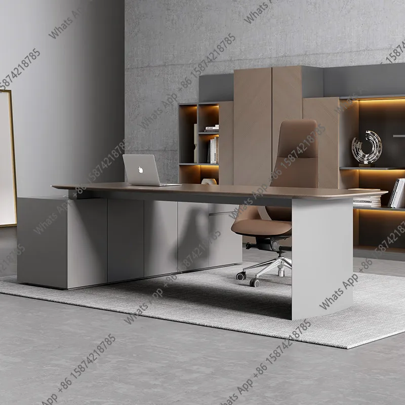 

Новый высококачественный офисный стол из массива дерева для руководителя, одноместный, президентский стол