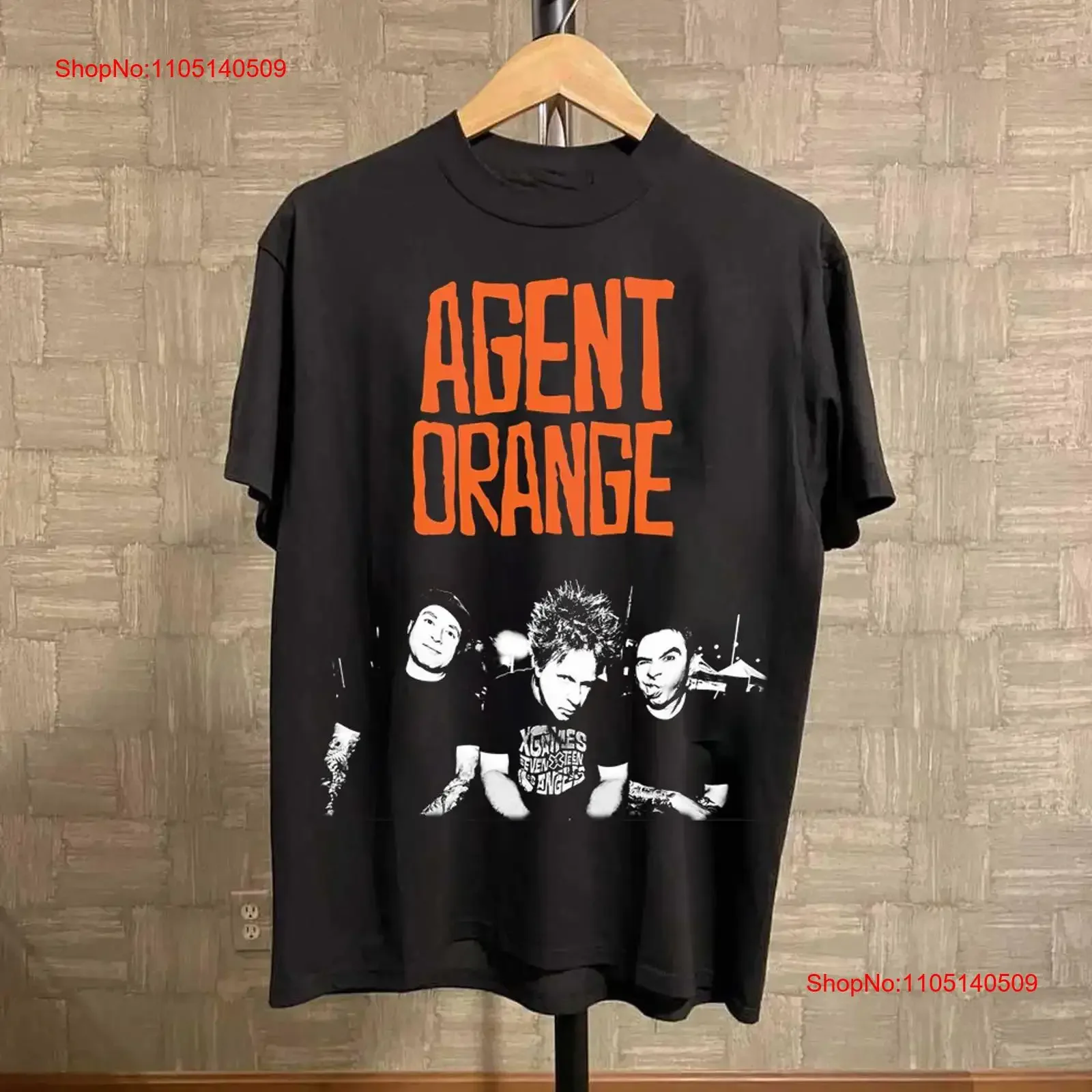 Agent Orange Band 2025 ALL SIZE S 5XL T SHIRT MD687 vintage Washed Breathable Unisex streetwear Versatile Comfortable graphic