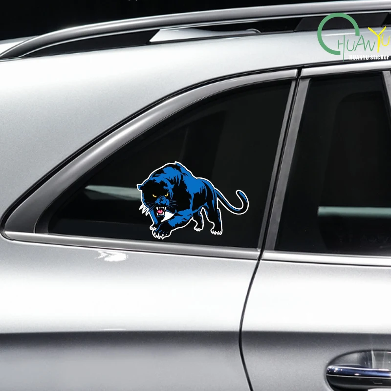Cartoon 3D Car Stickers Animal Black Panther Roaring Bumper Motorcycle Helmet Decal Vinyl Cover Scratches Waterproof PVC