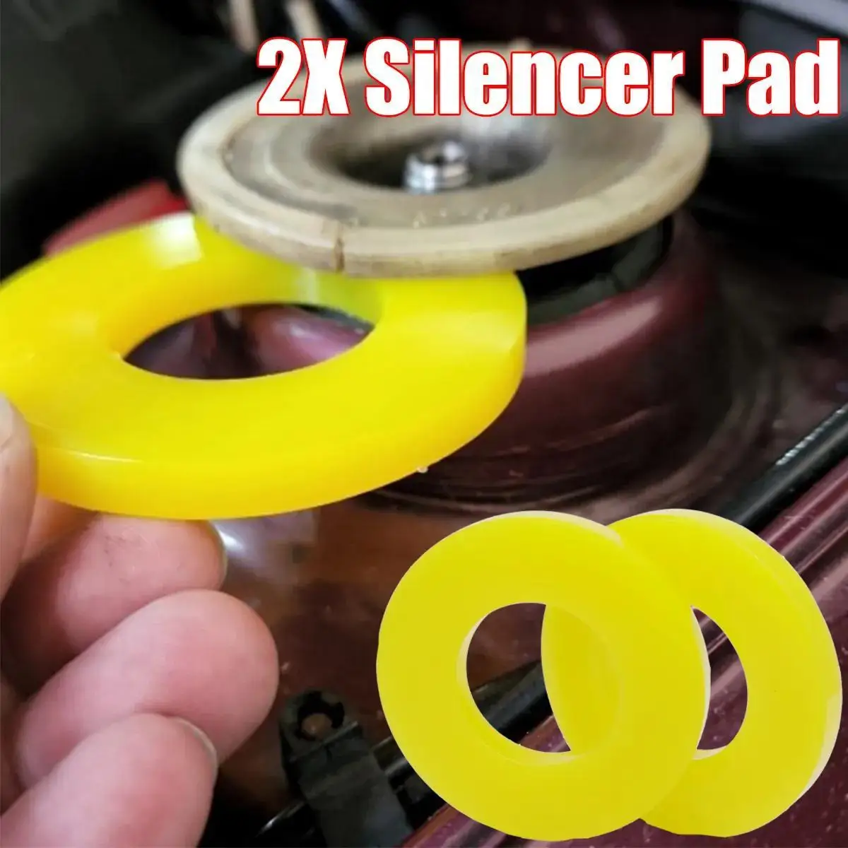 Car Silencer Pad Shock Absorber Gasket Rubber Bushing Dampers Auto Front Strut Tower Suspension Shock-Absorbing Bearing Washer