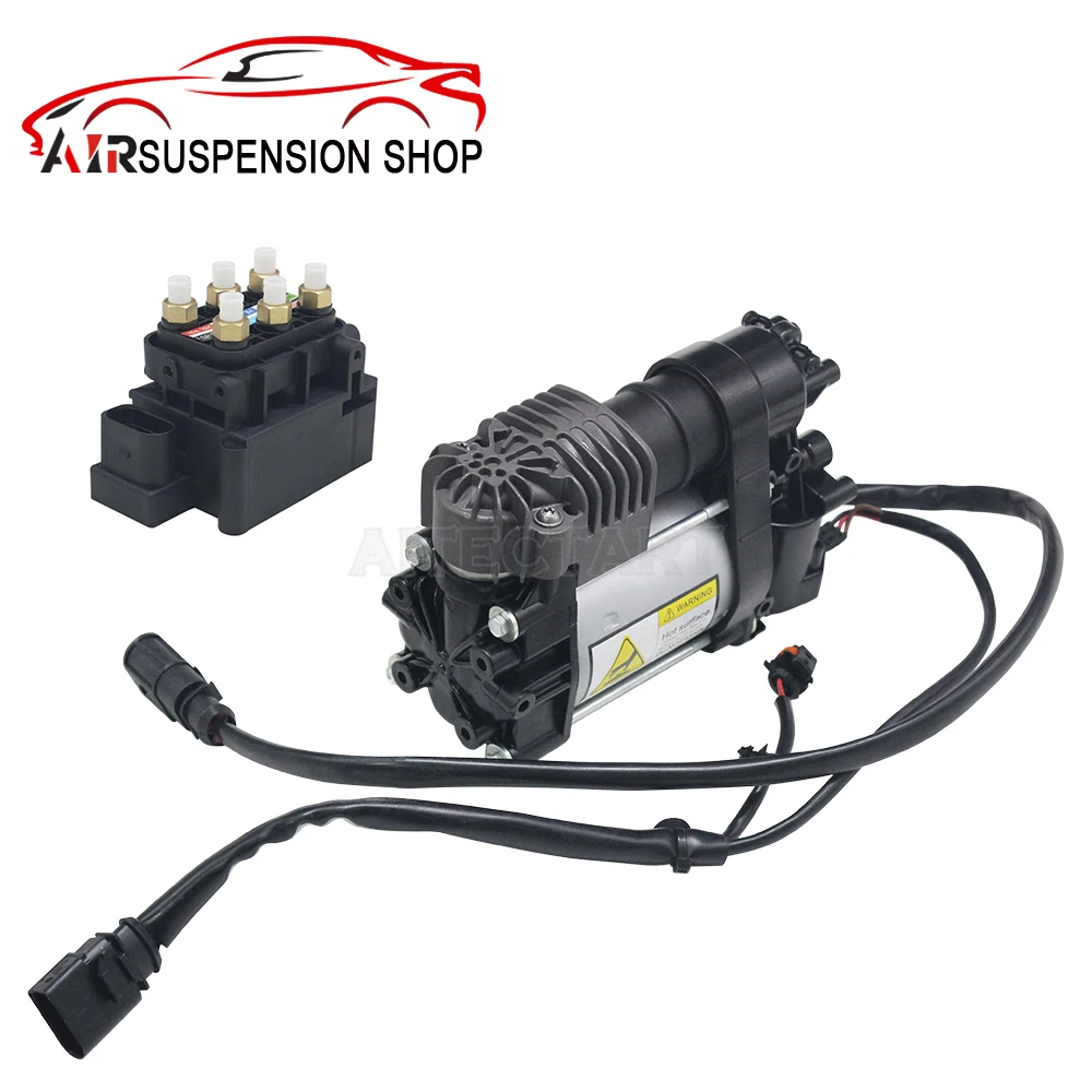 For Porsche Panamera 970 Air Suspension Compressor Pump + Solenoid Valve Block 97035815111 7L0698014 Air Supply Device, New